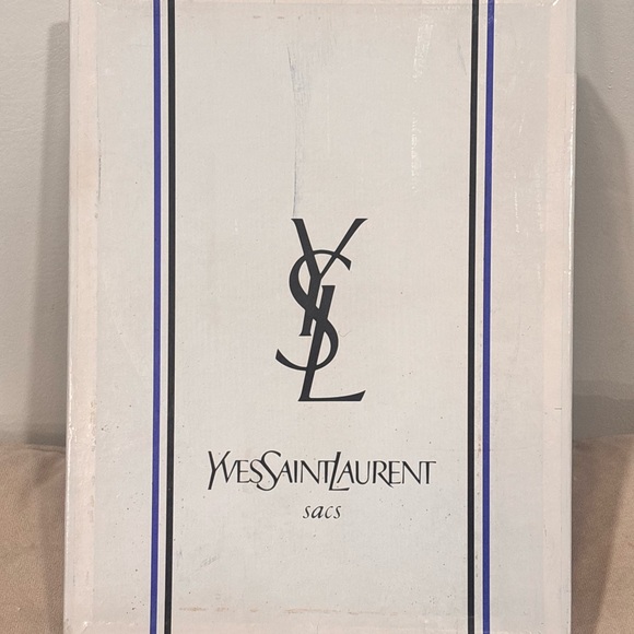 Yves Saint Laurent Vintage Brown Large Leather Envelope Clutch FULL INCLUSION - Picture 16 of 16